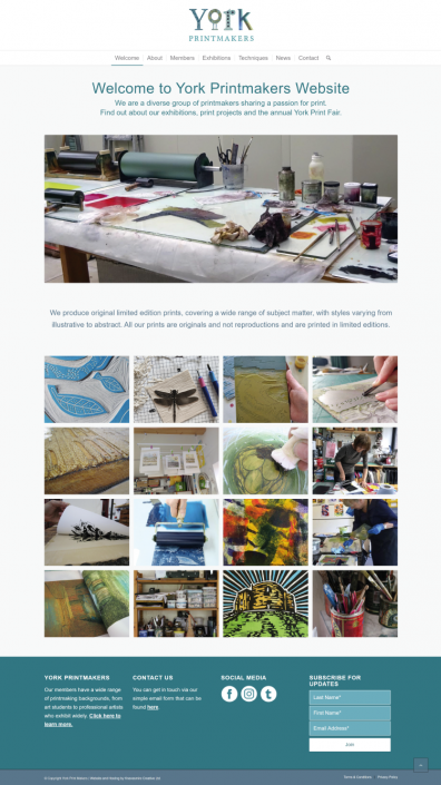 York Printmakers - Website Design & Hosting